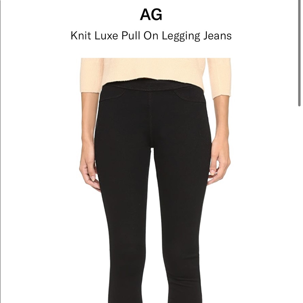 AG Knit luxe Pull on Legging Jeans